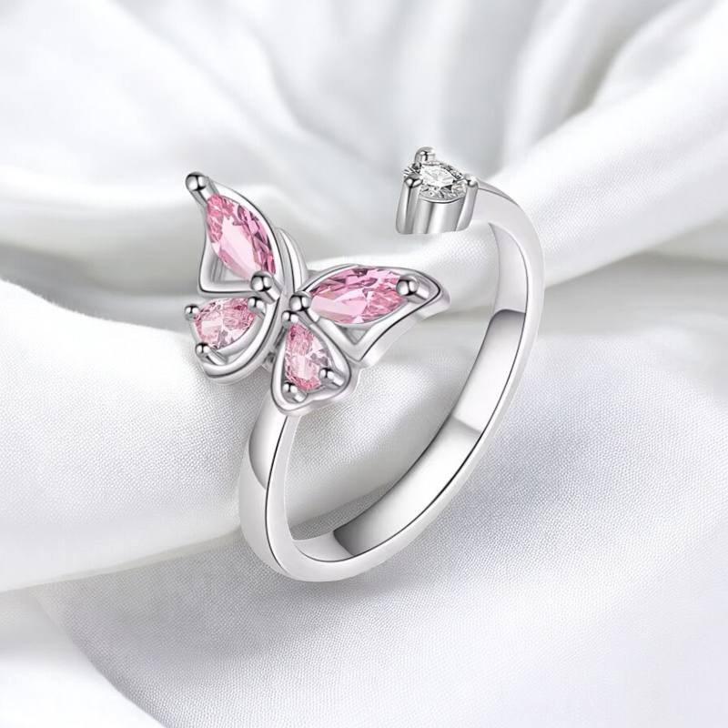 " S925 BUTTERFLY PINK "